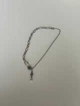 pearl drop necklace(cross)