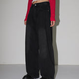 Tcoin pintuck wide cotton pants