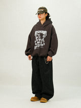 YU Leopard Wide Cotton Banding Pants