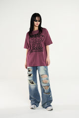 アップル ピクセル グラフィック オーバーフィット Tシャツ / Apple Pixel Graphic Oversized Fit T-Shirt