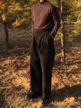 Napping Nerd Two-Tuck Wide Pants