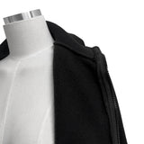 フロントレースアップストラップフリースハイネック2wayジップアップ (2 colors)