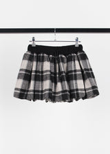CHECK BALLOON SKIRT