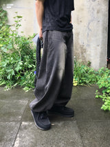 Ramie Brush Balloon Denim Pants 5C
