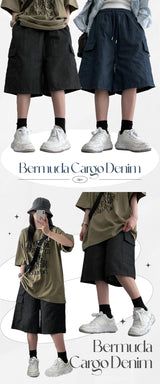 Dream Bermuda Sanji Cargo Denim Shorts