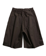 Side Slit Darted Bermuda Brown