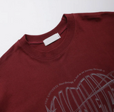 Face Heart Boxy Fit Short Sleeve T-shirt