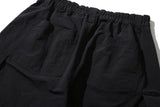 ビッグ ポケット ナイロン バミューダパンツ(Black)