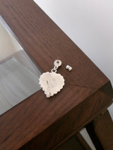 Silver Plated Vintage Heart Earring