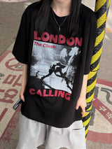 ロンドン レッド グラフィック Tシャツ