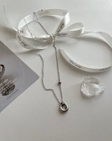 bbpo donut coin stainless steel ball bead necklace
