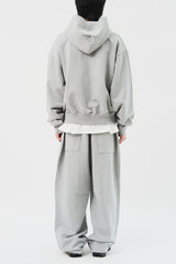 Jeff Cropped Zip Hoodie (3color)