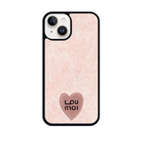 Present series KNIT LOVE : Pink phonecase (not including ring tok, only case)