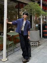 Mile cropped long-sleeve shirt