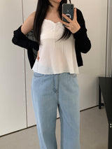 Richard Frill Sleeveless Blouse