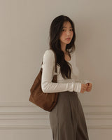 Bea Suede Shoulder Bag