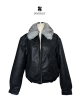 Raccoon fur leather JK [3color]