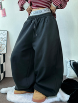 BELT SNAP POINT BALLOON TRAINING PANTS 🩶🖤🤍3COLOR