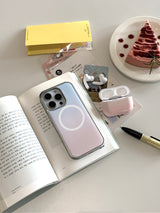 [MADE]コットンキャンディ シルバーエポキシ MagSafe iPhoneケース