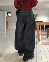 Curse Stitch Pocket Non-Fade Denim Pants