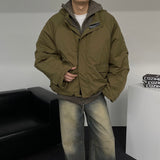 ECT Cropped Hooded Shell Parka (2 colors)