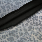 chiffon banding leopard long skirt