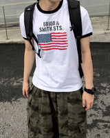 ルーアメリカンフラッグリンガーマッスルTシャツ