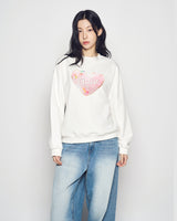 25FW WOMAN ハートドーナツスウェットシャツ