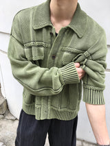 Enmic Trucker Washed Cardigan 2C