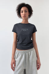 プランピーロゴTシャツ / チャコール