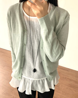 Kelly Cashmere V-neck Loose Fit Cardigan 12C