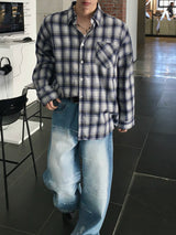 Typing Lettering Snap Denim Pants 2C