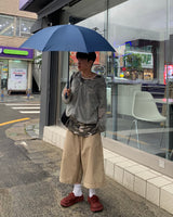 フィンガーホールダイアゴナルラインジップウィンドブレーカー