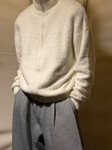 [Unisex] Angora high neck zip up cardigan(5color)