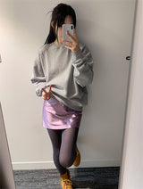 サテンパールミニスカート (3C)