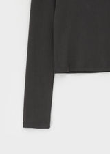 [B-BASIC] スタンダードブラッシュスクエアネック長袖Tシャツ (2SIZE)