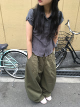 ワイドコットンパンツ