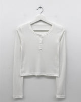Seing Henley Neck Long Sleeve (4color)