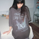 ワールドオーバーフィットTシャツ [Charcoal grey]