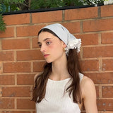 Blue Grey ST Hair Scarf