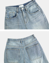 Milk Washing Wide Denim Pants