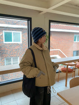 Jukut Wool Bomber Padding Jumper