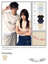 Cropped Signature Tee