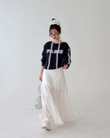Lace Choker Muffler Set Cropped Sweatshirt