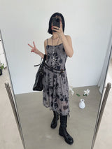 モノ ムード フローラル スリップ ドレス