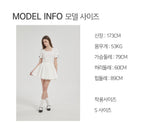 Lacey cotton shirring wrap mini skirt white