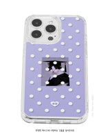 DOT JELLY Gel Hard Slim Phone Case - Purple