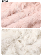 Muse Soft Color Leather Zip-Up Fur Jacket