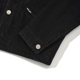 CORDUROY COLLAR WORK JACKET [BLACK]