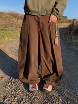 Orbit Snap Balloon Cotton Pants (3 Colors)